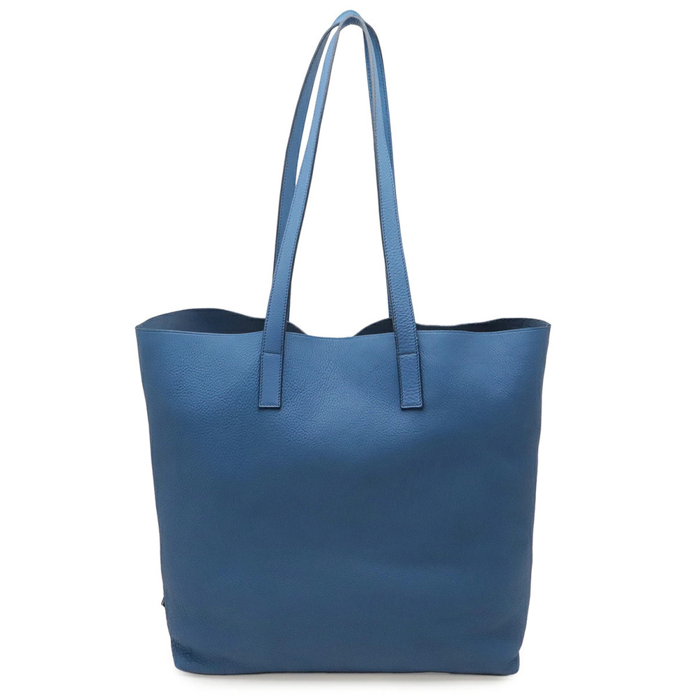 Prada Vitello Daino Leather Tote Bag Cobalto Blue